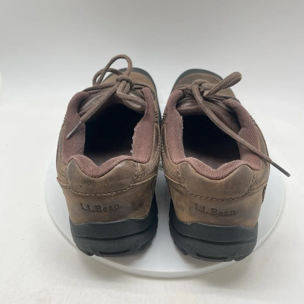 LL Bean Oxfords‎ Mens 10.5 M Brown Leather Lace Up Hiking Casual Shoes Boots